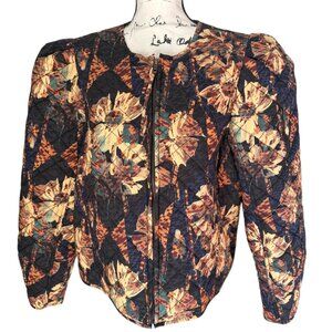 Ulla Johnson Clarisse Quilted Floral Cotton Jacket Size XL Lupine NWT